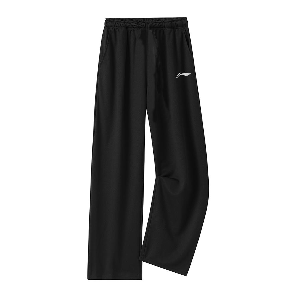 Li Ning Badminton Collection Comfortable Fleece Lined Thermal Knitted Sweatpants Unisex AKLVH23-1 2XL