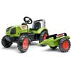 Trattore a pedali Claas - - Volante direzionale e Rimorchio - 100% Fabbricato in Francia - 60% di plastica riciclata - Dai 3 anni.