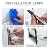 CUSH7 4PCS Bumper Anti-collision Strip Car Door Edge Anti-Scratch Protector Stickers For Ford Focus Mondeo Mustang Fiesta Kuga Escape