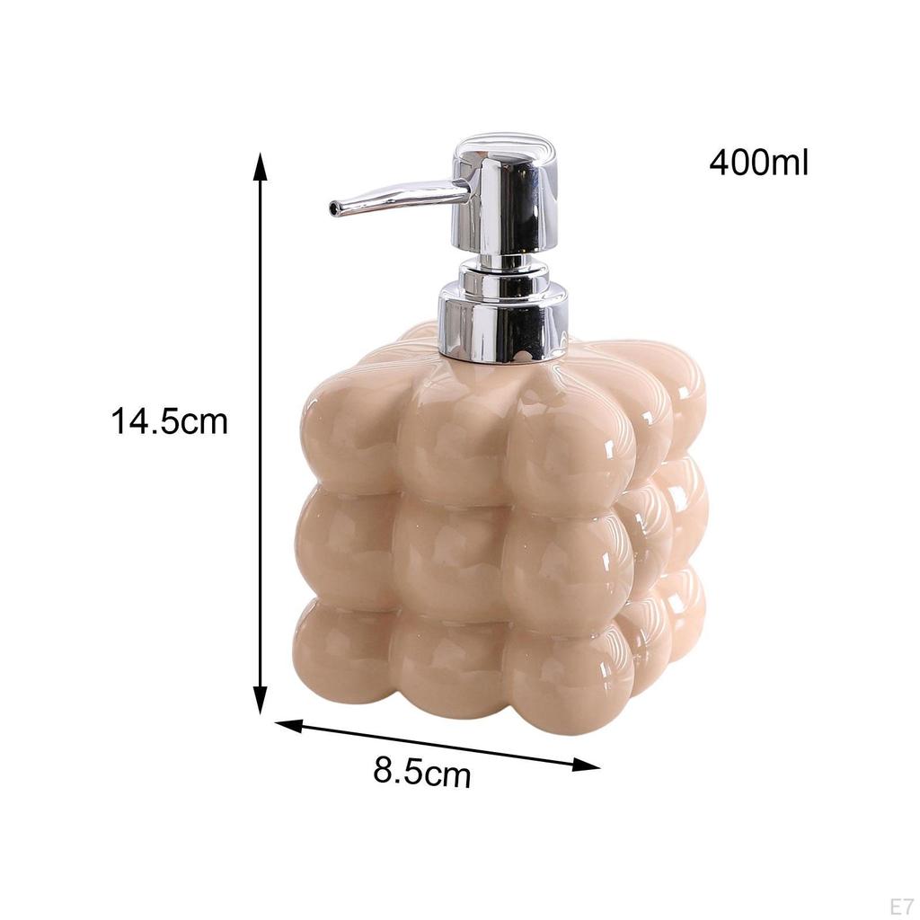 Ceramic Liquid Soap Dispenser Ceramics Bathroom Bottle Empty Pump Lotion