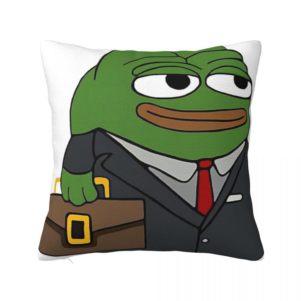 Fancy Pepes Frog Pillow Cover Polyester Pillow Case Cushion Cover Kawaii Design Pillowcases For Living Room Chair