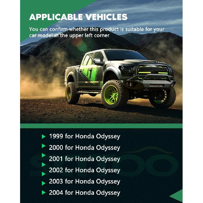 SCITOO 2 pcs Front Left Right ABS Wheel Speed Sensors Fit for 1999 2000 2001 2002 2003 2004 for Honda Odyssey ALS1023 ALS1104