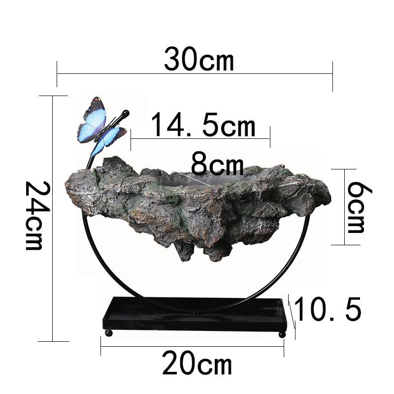Wrought Iron Hanging Ornament Iron Chain Suspended Flower Pot Living Room Decoration Wenzhu Succulent Moss Landscaping Pot