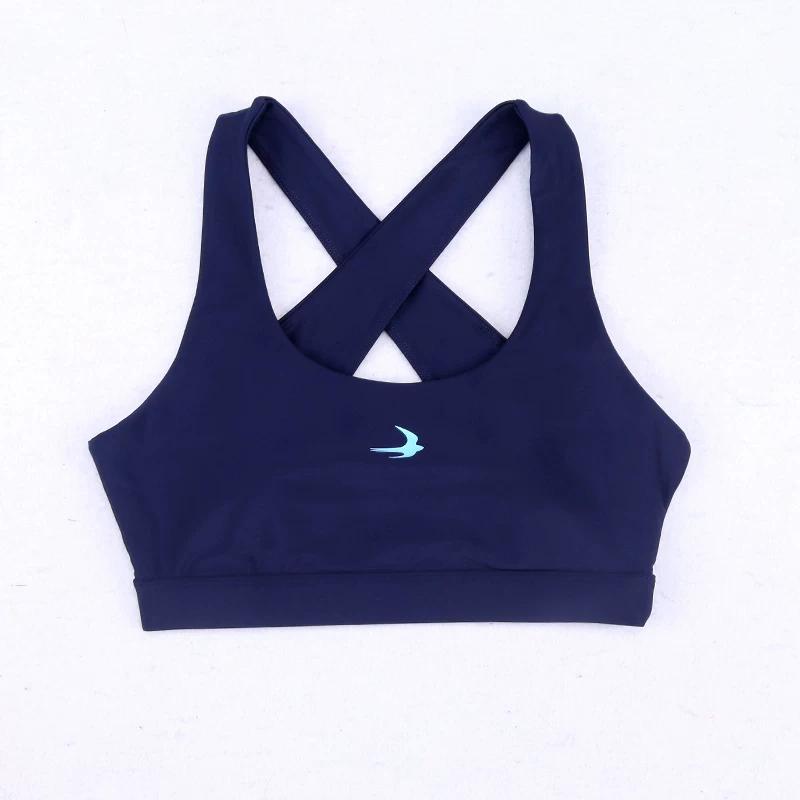 Yoga Women s Fashion Tight Stretch Sports Bra XS синий