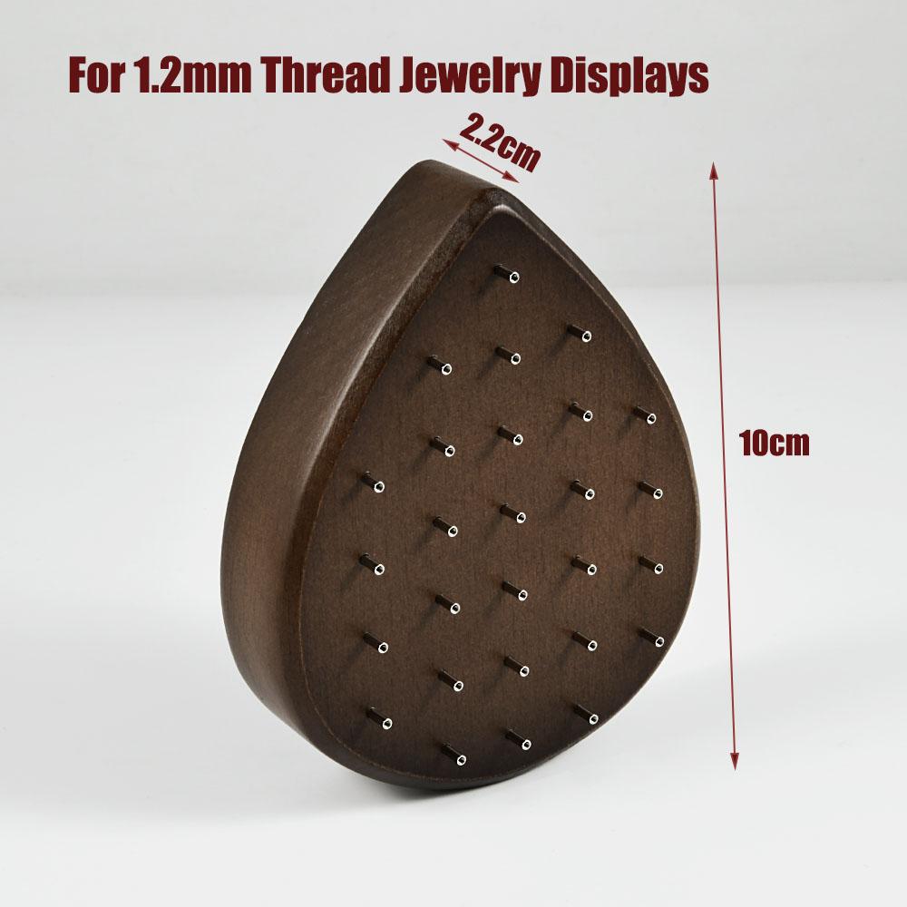 1PC Wood Piercing Jewelry Display Flower Heart Shape Cases Stand Earring Belly Lip Tongue Body Piercing Jewelry Solid Wood Stand