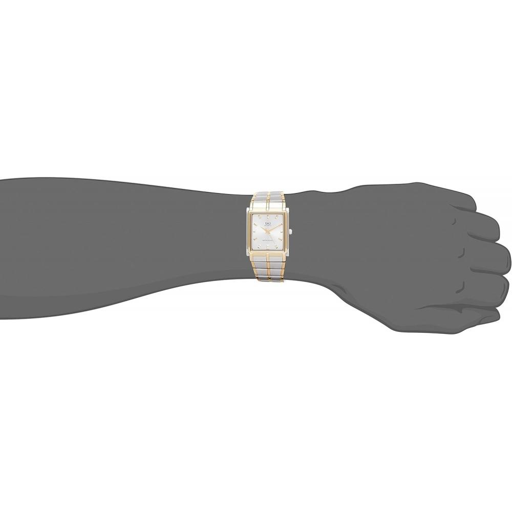 Citizen Men S Analog Waterproof Metal Band Watch Silver Qa80 401