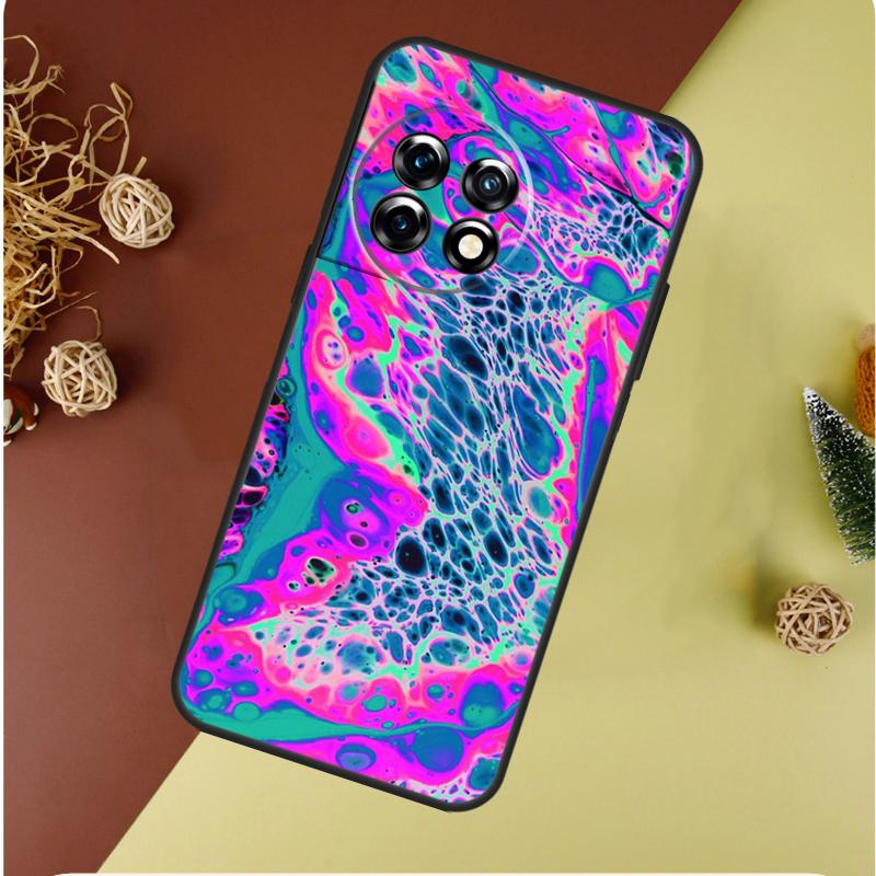 Psychedelic trippy abstract art For OnePlus 13 13R 12 12R 11 9 10 Pro 8T 9RT 10T 10R Nord 4 CE 2 3 Lite N20 N30 Phone Case