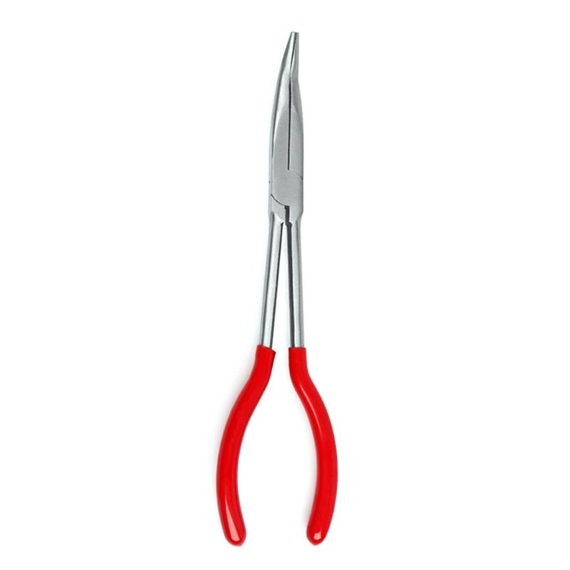 

11 Inch Extra Long Nose Pliers Set Straight Bent Tip Mechanic Equipment Hand Tools Clamp Cutter Car Repair Tools