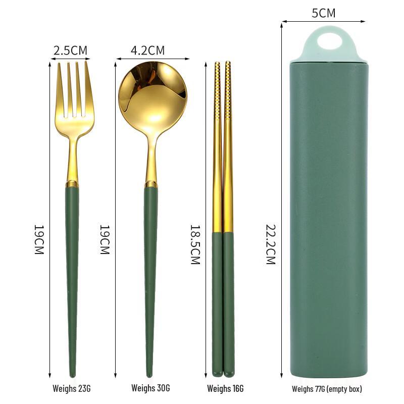 Abay Portable Stainless Steel Cutlery Set