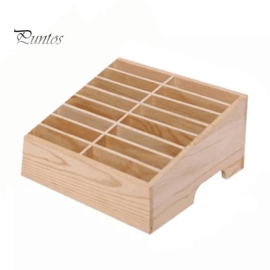 Boîte De Rangement En Bois Pour Téléphones - 30 Cases, Bureau Et Salle De Classe, Noir