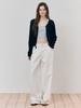 ETMON Pintuck Cotton Pants, White