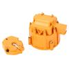 HEI Distributor Cap and Rotor Heavy Duty Large Distributor Cap Set for SBC 283 305 307 327 350 400 K549 Orange