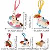 Funny Horse Year Pendant Good Luck Plush Horse Keychain Portable Bag Charm  New Year Gift