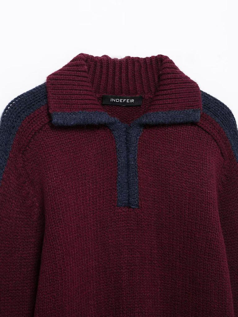 TAOP&ZA Spring/Summer Women's Knitted Sweater with Turn-Down Collar
