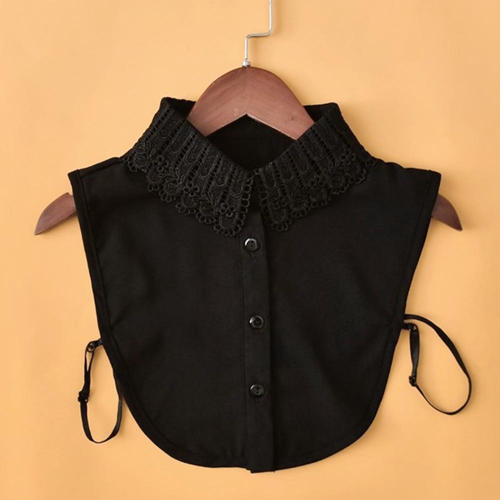 Detachable False Collar White Black Lapel Half Shirt Clothes Accessory Shawl Wrap  Women Girls