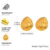 Large Statement Chunky Stud Earrings for Women, Gold Plated Striped Rectangle Geometric Square Earrings Patry Jewelry