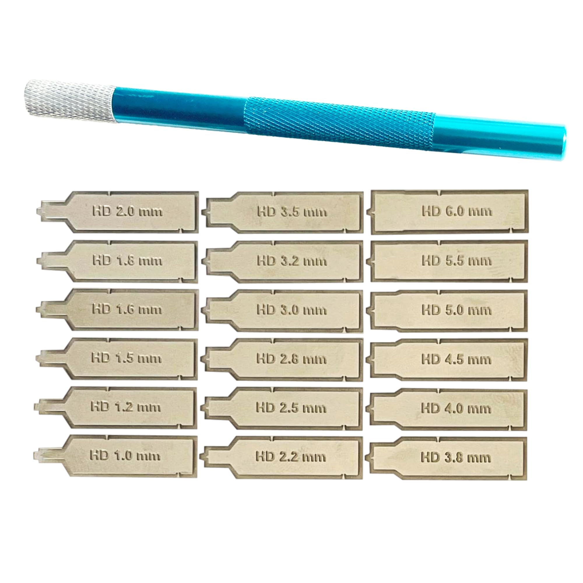 

Anopono Spin Mold Replacement Blade Set for Round Mold Making with Center Detailing Tool (18 Types) Guide,