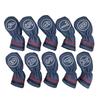 10 Pcs Golf Club Head Covers Set Cue Decorative Covers Headcovers with Number Tag for Outdoor Sports Training Golf Games