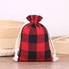 10pcs/lot Cotton Christmas Gift Drawstring Bags Burlap Gift Bag  Cosmetic Wedding Candy Gift