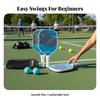 Fiberglass Pickleball Paddle Lightweight Pickleball Paddle Set Hexagonal Center Center Racket Long-Lasting Shielded Rim Sports