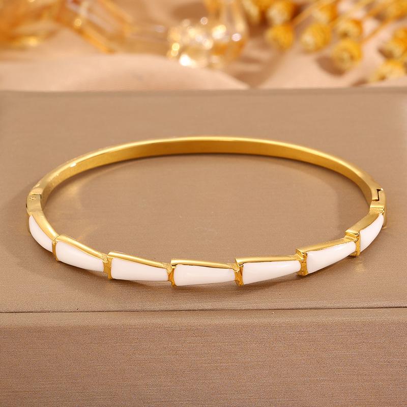 Enamel Dripping Bamboo Light Luxury Bracelet Women's Fashion High-end Bracelet