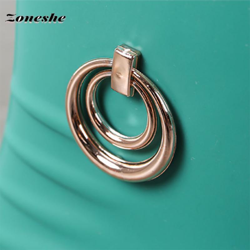 Wasserdichte Regenstiefel für Damen, Regenstiefel, koreanische wasserdichte Schuhe, Damenstiefel mit mittlerer Wade