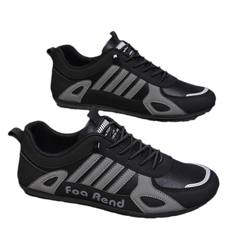 Men's shoes spring new trend versatile breathable Doudou shoes ultra-light soft-soled sports and leisure shoes one-pedal men's shoes
