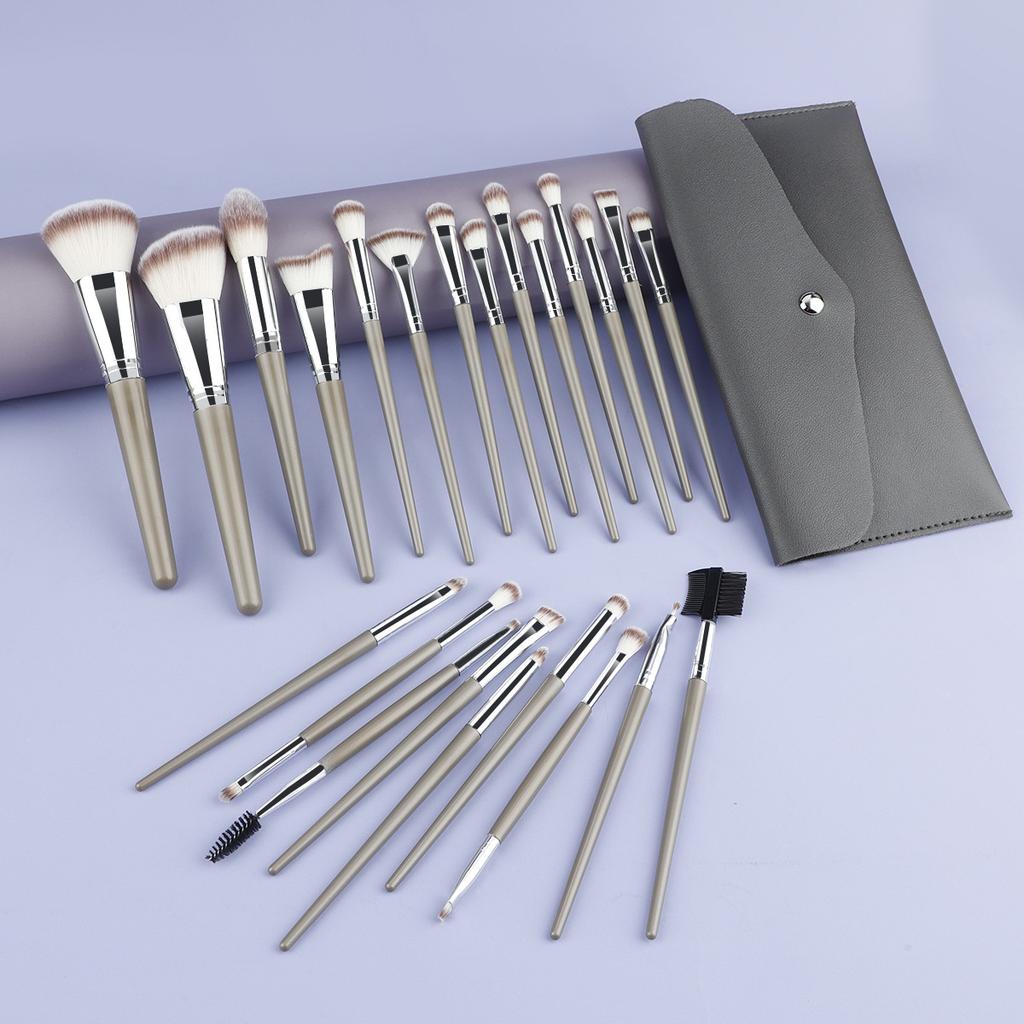 23 Makeup Brush Set, Large Loose Powder Eyeshadow Brush with Brush Bag, Professional Makeup Artist Beauty Tools