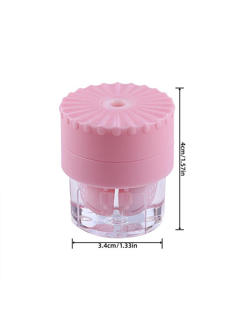 Small Portable Manual Rotary Contact Lens Cleaner, Contact Cleaning Box, Container Soaking Tool (4 Colors Available)