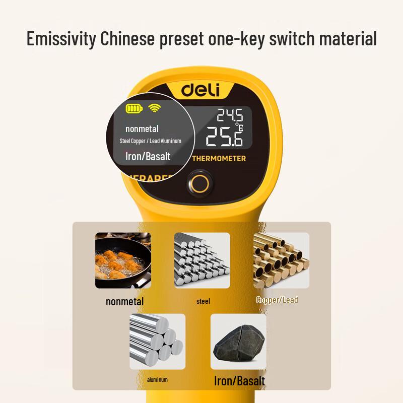 Deli Industrial Infrared Thermometer