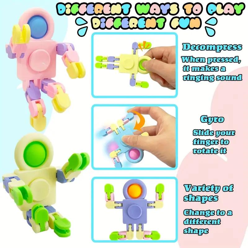Mecha Mechanical Deformation Rotation Robot Astronaut Toy Aircraft Hand-Controlled Drone Interactivefor Kids Gift