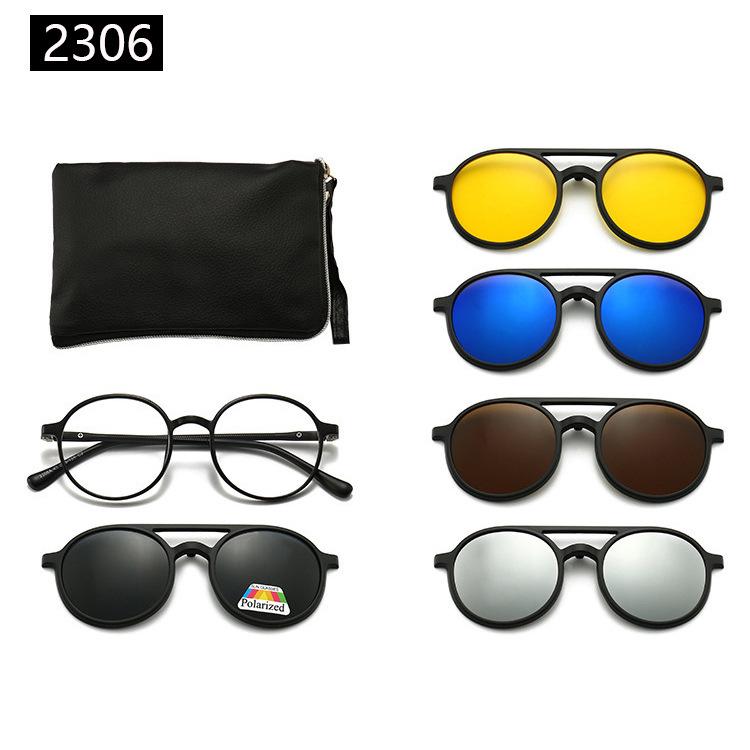 22XX Magnetic Clip-on Polarized Sunglasses for UV Protection and Driving