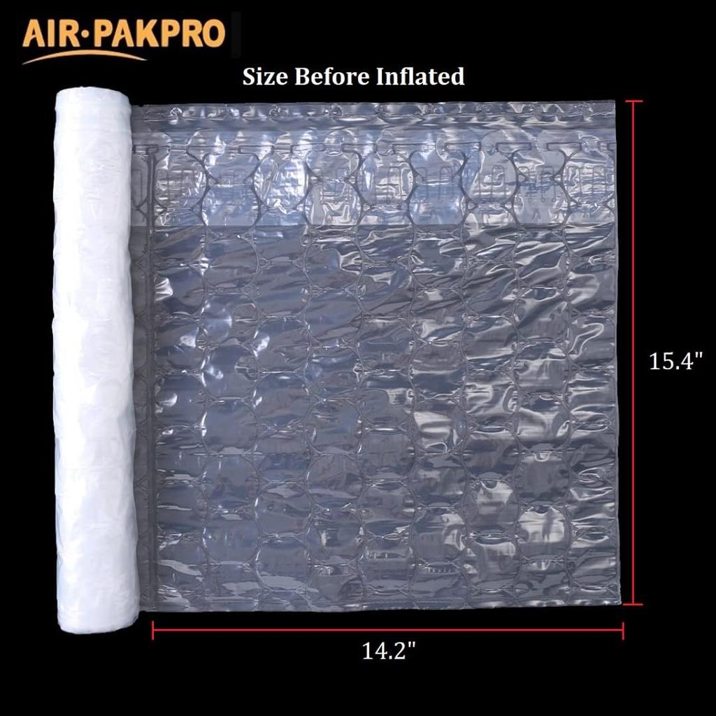 33Ft/Roll Sturdy Inflatable Packing Air Pillows Air Cushions Bags Packing Paper Void Fill Cushioning for Shipping and Packaging with Handpump No