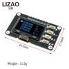 LIZAO 0.96 Inch 12864 OLED Display Module SSD1315 I2C IIC White Blue Screen with 4 Buttons DC 3.3V for Arduino Project