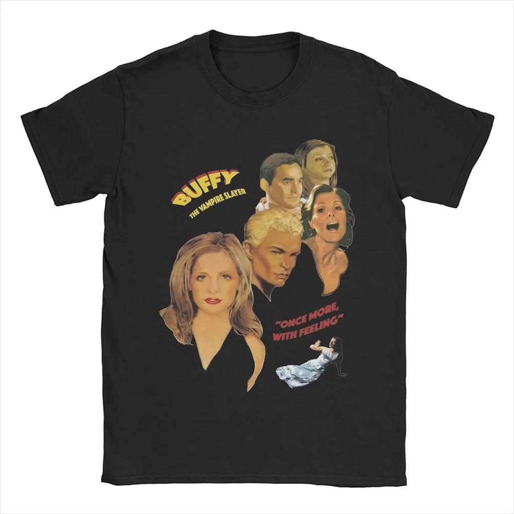 Buffys The Vampires Slayers Spike T Shirts Tee Womens Unisex Cotton Summer Harajuku Oversized Novelty Perfect for Buffys Lovers