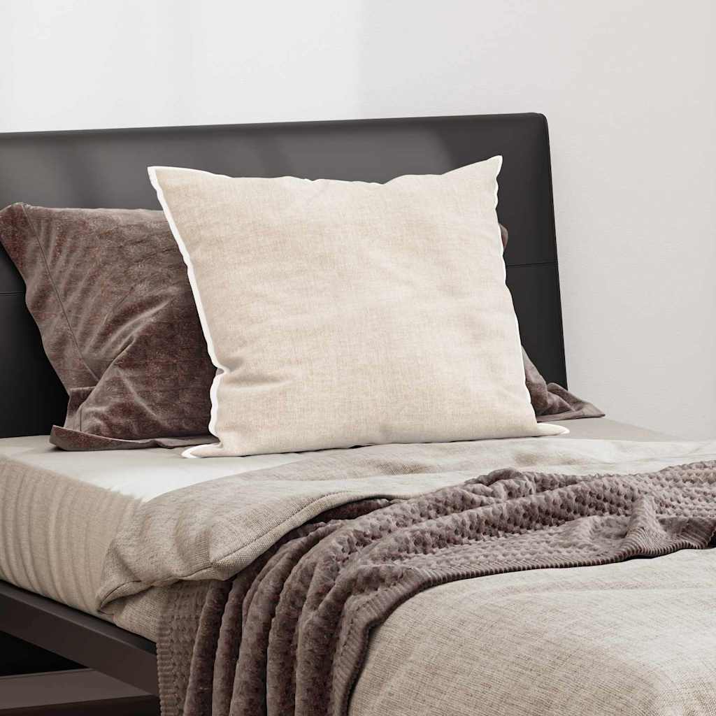White Pillow 75 X 52 X 20 Cm Cotton and Polyester
