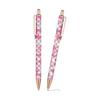 PATIKIL Women's Fancy Ballpoint Pen Set of 2, Medium Point 1.0mm, Black Ink, Shiny Ballpoint Pen, Metal, Knock Type, For Journaling, Christmas Gift,