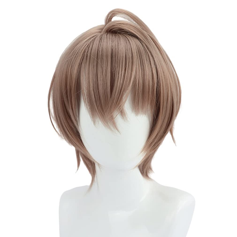 LAOBAO Kagami Hayato Cosplay Brown Bob Disguise Costume Halloween Costume Wig, Hair, Heat-Resistant, Wig, Accessory,