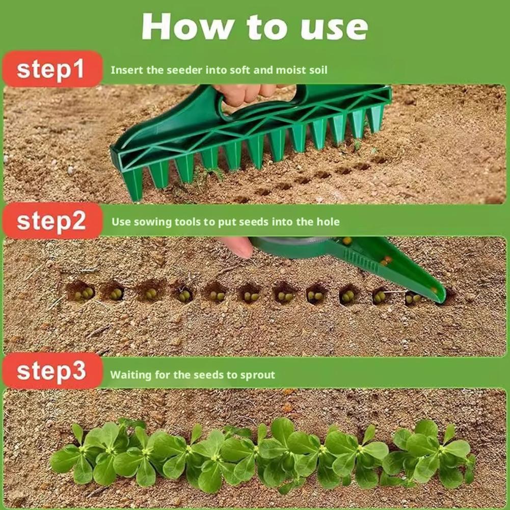 1/2/3 peças Ferramenta de Plantio de Sementes Espaçador de Sementes Dispensador de Sementes Ferramentas de Jardinagem para Plantar Sementes Dispor Espaçadas Idealmente