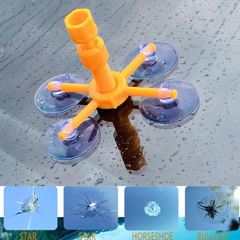 Windshield Repair Kit Quick Fix Car Cracked Glass Windscreen Repair Tool Resin Sealer DIY Auto Window Screen Polishing Hoses Windshield Washer 1