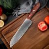 Kitchen Knife Damascus Steel Chef Santoku Cleaver Slicing Utility Knives Wood Handle Meat Fruit Vegetable Fish Butcher Knife