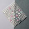 Embossed Nails Art Stickers Creative 5D Engraved Woolen Yarn Pattern Manicure Decals Exquisite DIY Nail Design