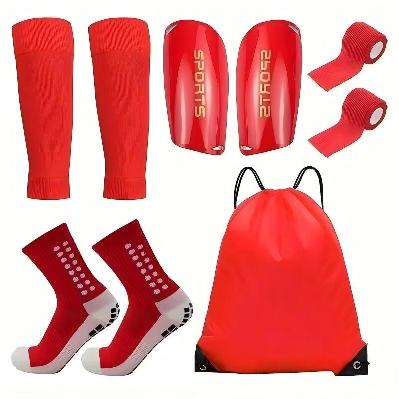 Five-Piece Soccer Shin Guard & Sock Set