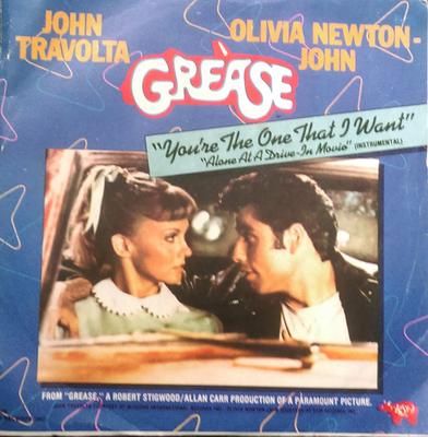 7inch Record JOHN TRAVOLTA & OLIVIA NEWTON-JOHN - You're The One That I Want 2090279 RSO 1978 Italy Pop Used