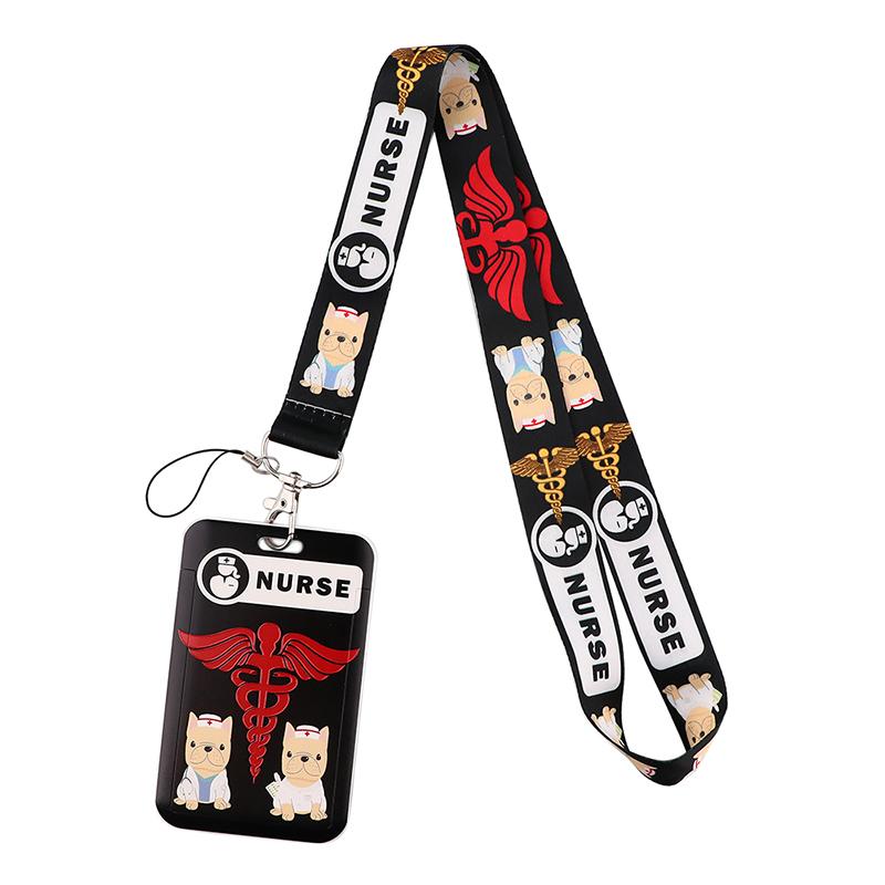 Medical signs Credential Holder Keychains Neck Lanyard For Pass Card Credit Card Holder Keychain Straps Mobile Phone Wholesale