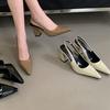 22 new summer French beautiful with skirt pointed high heel sandals empty bag head temperament sandals