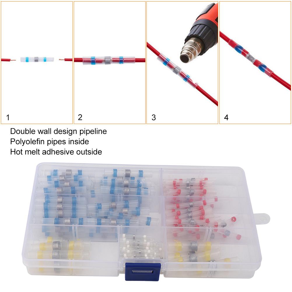 150PCs Solder Sleeve Insulation Wire Terminal Welding Tool Seal Part Waterproof Heat Shrink