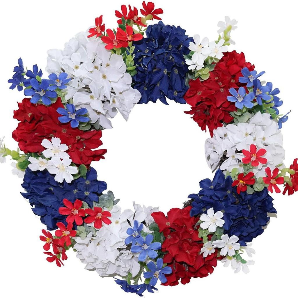 Rustik Hortensia Krans Korsstings Dørpynt – Valentinsdag & Mors Dag Vægdekoration, 30/50cm