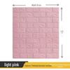 3D Waterproof Foam Brick Wall Sticker: Moisture-Proof, Self-Adhesive, Warm, and Decorative for Bedroom Walls.