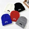 Simple and Versatile Big Head Circumference Knitted Hat Couple Wool Hat Autumn and Winter Casual Warm Cover Cold Hat